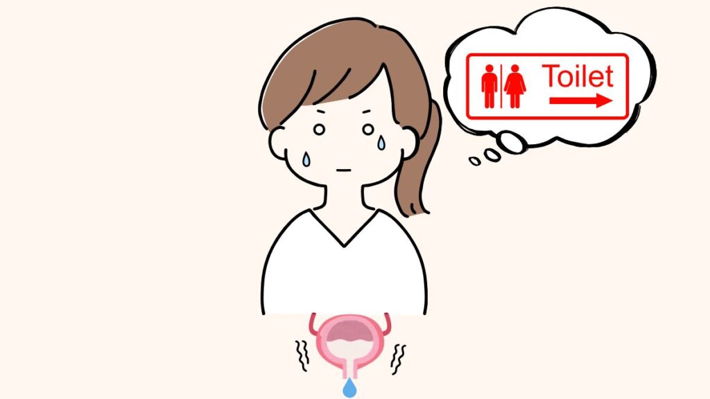 尿漏れ女性イラスト